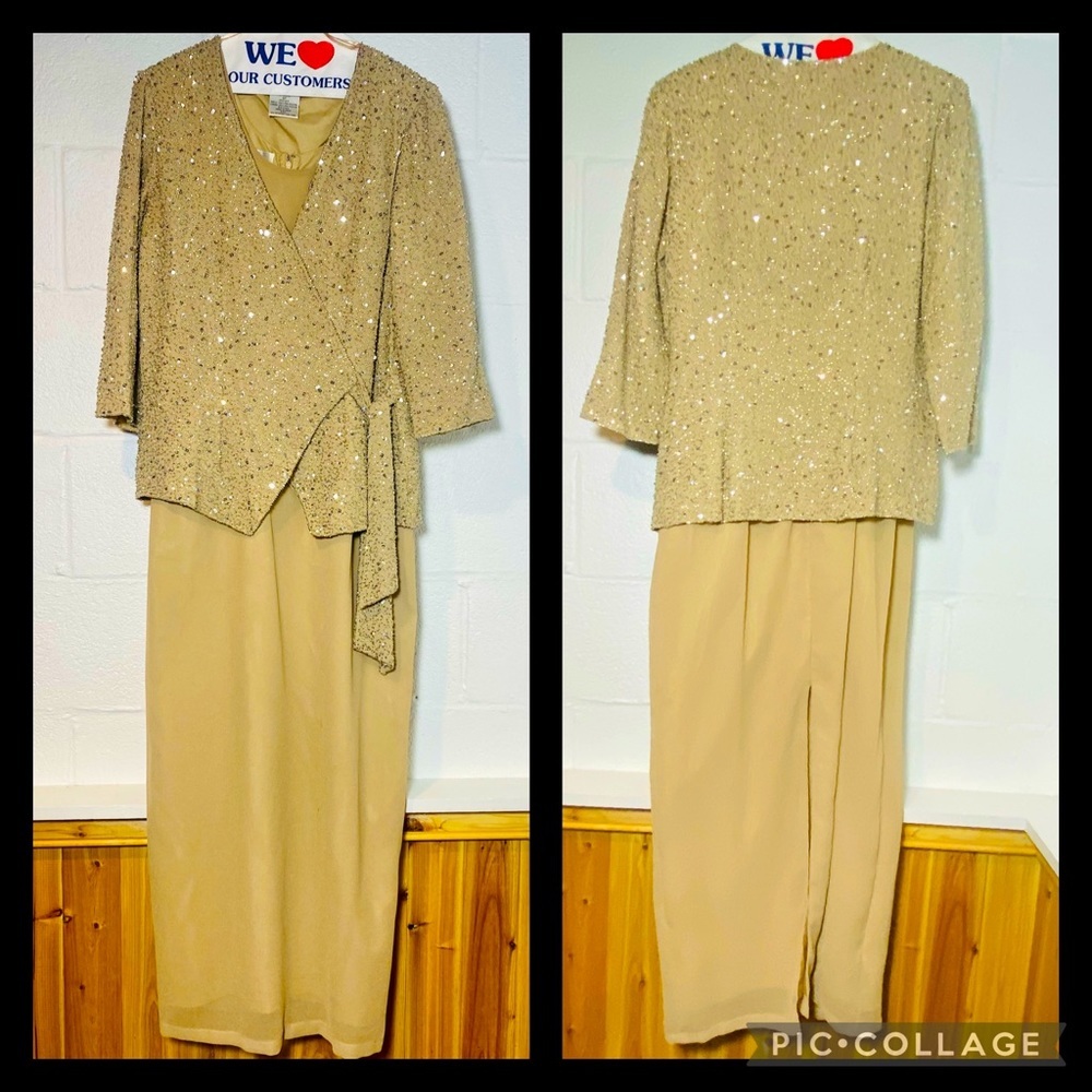 Vintage Chadwicks 2Piece Gown/Dress Size 6P